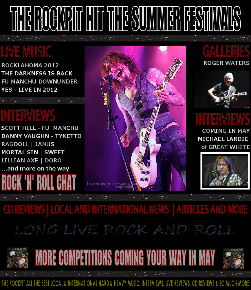 The Rockpit May 2012 Hard Rock and Metal News and Reviews